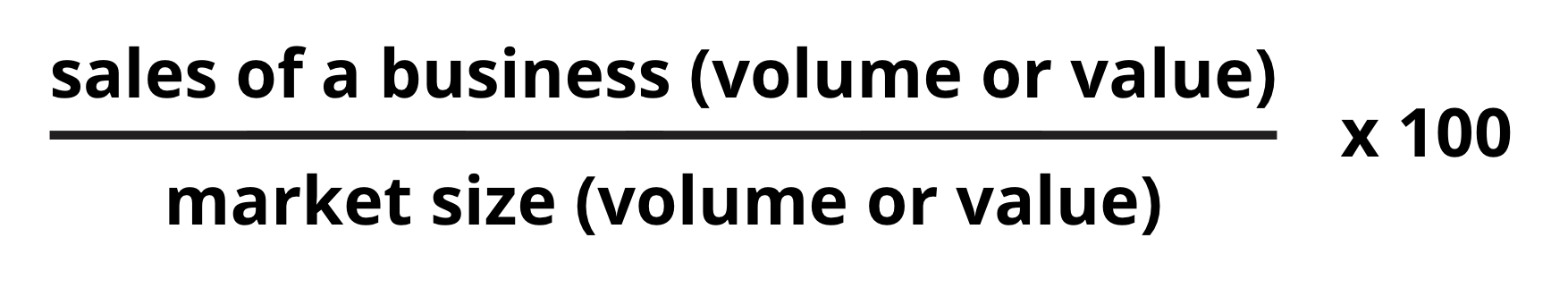 Market Share Formula